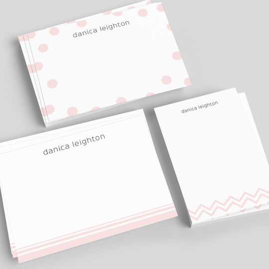 Patterned Borders Flat Note Card Collection